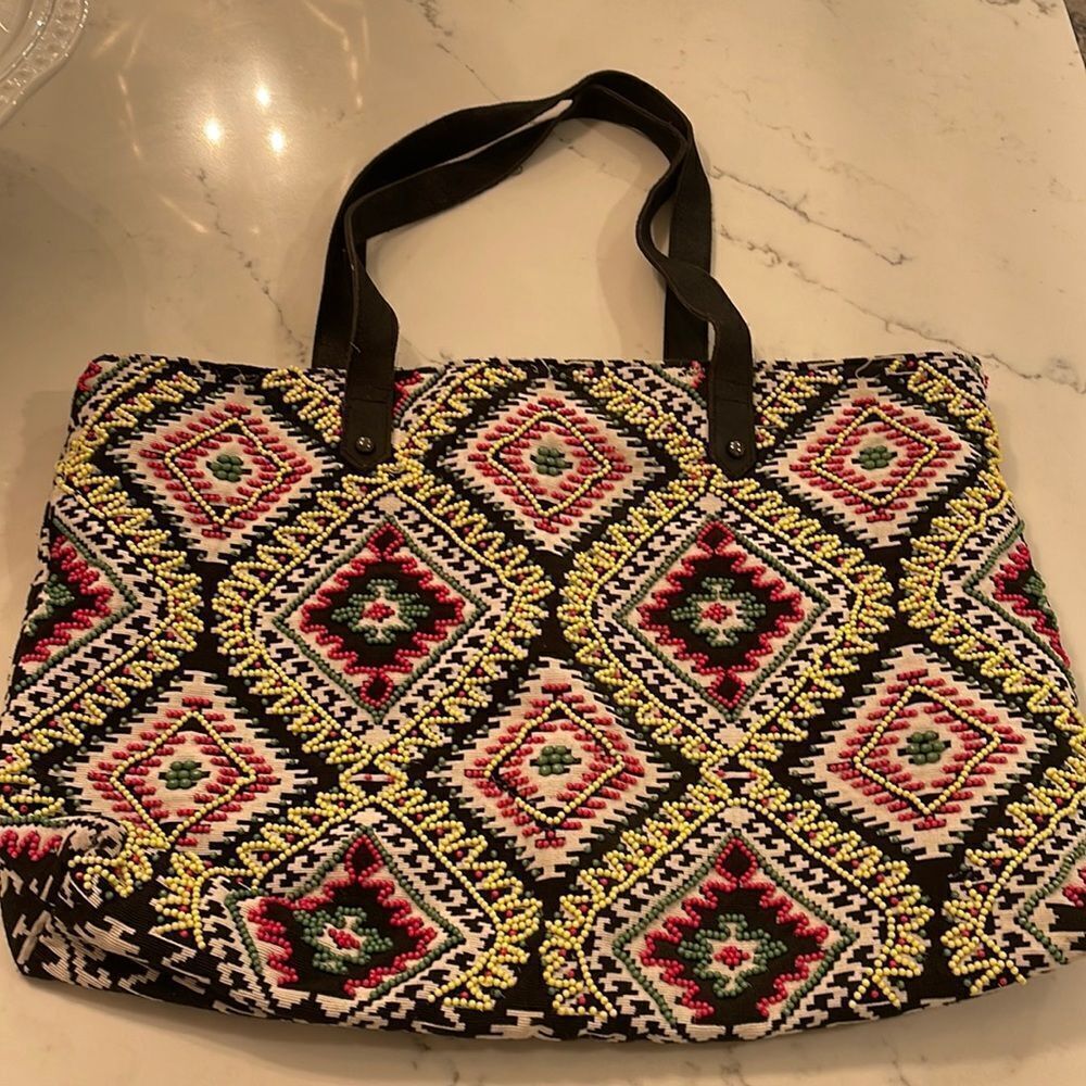 Big Buddah Beaded Tote